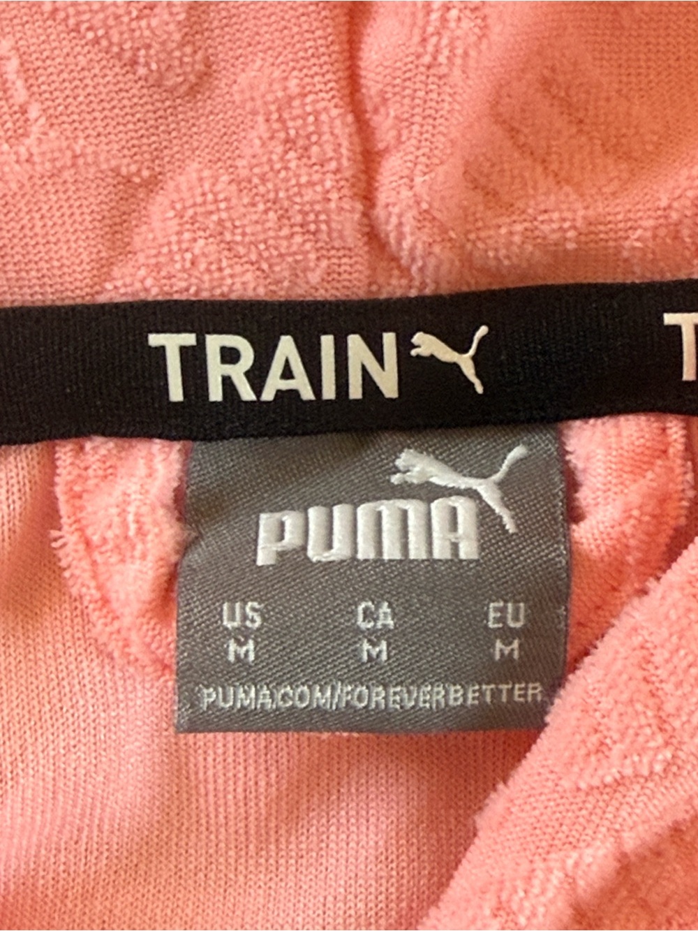 PUMA WOMENS PINK VELOUR TRACKSUIT SWEATSUIT FULL ZIP HOODIE DRAWSTRING JOGGERS M - Picture 5 of 14